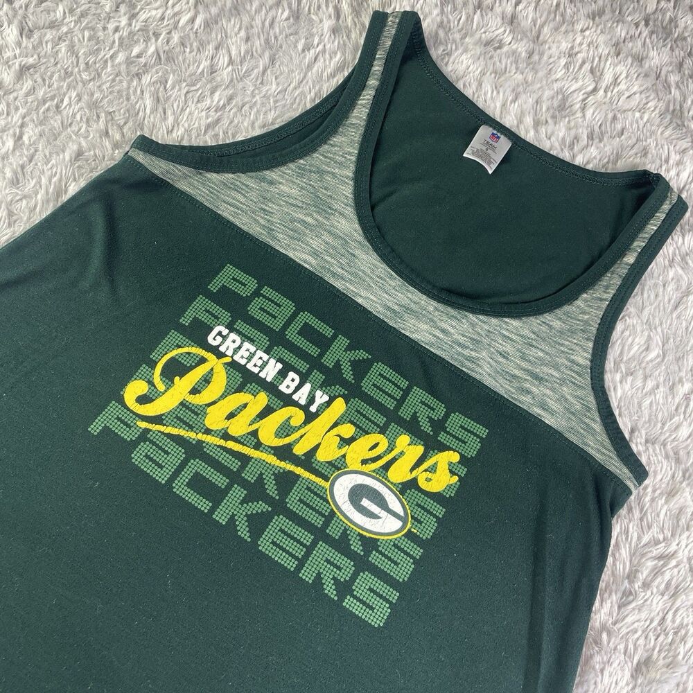 Green Bay Packers Shirt Womens Small Tank Top NFL Football Summer